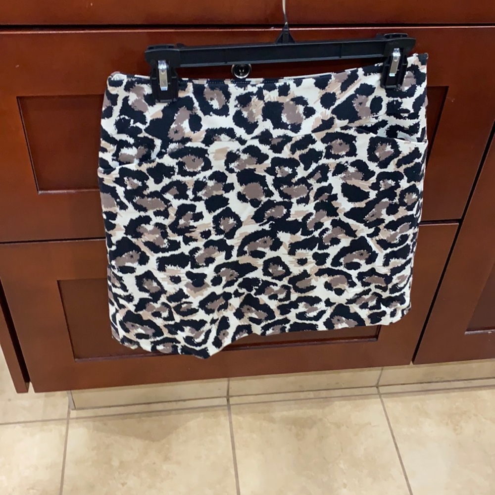 Loft  animal print skirt